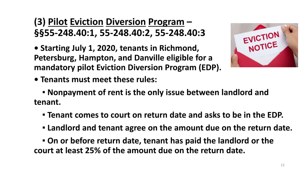 3 pilot eviction diversion program 1