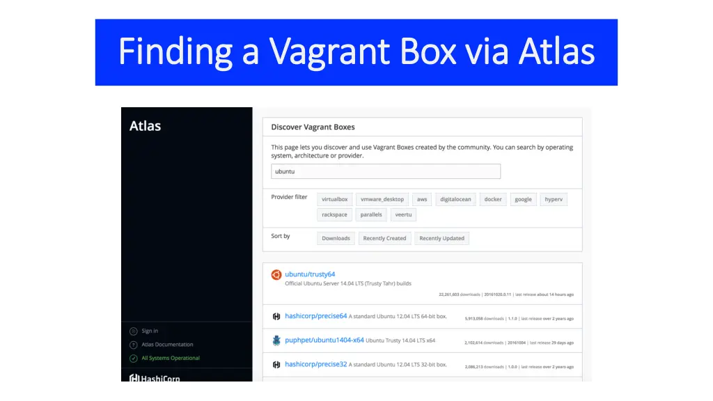 finding a vagrant box via atlas finding a vagrant