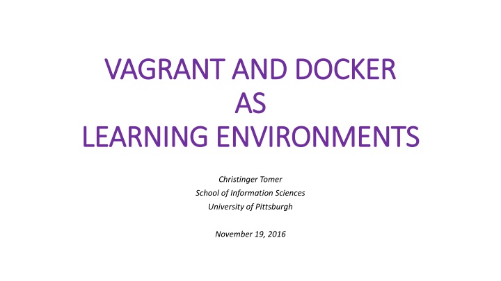 vagrant and docker vagrant and docker