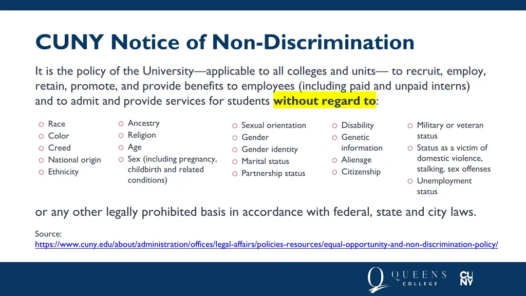 cuny notice of non discrimination 1