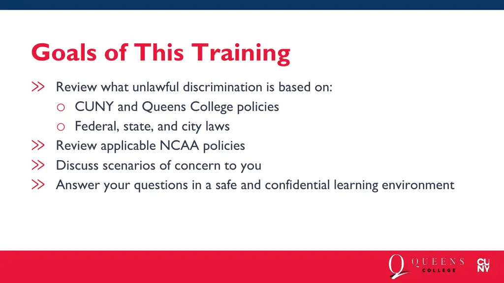 goals of this training review what unlawful