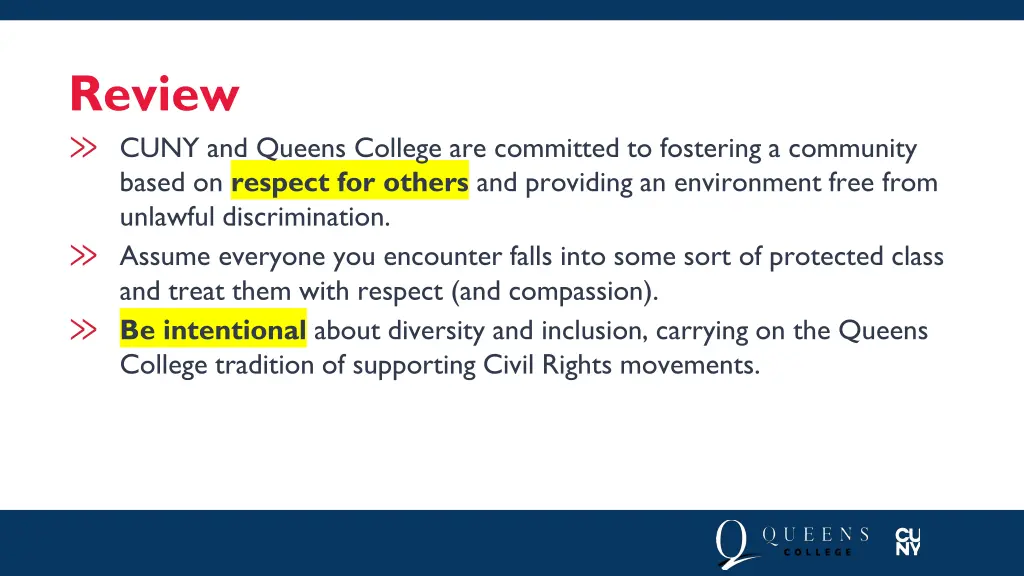 review cuny and queens college are committed