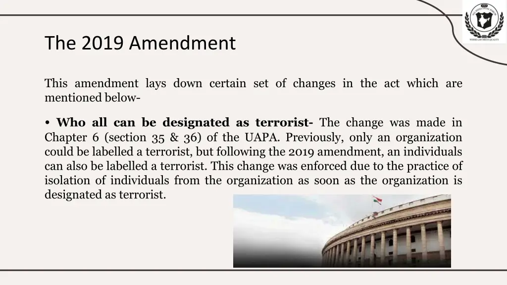 the 2019 amendment