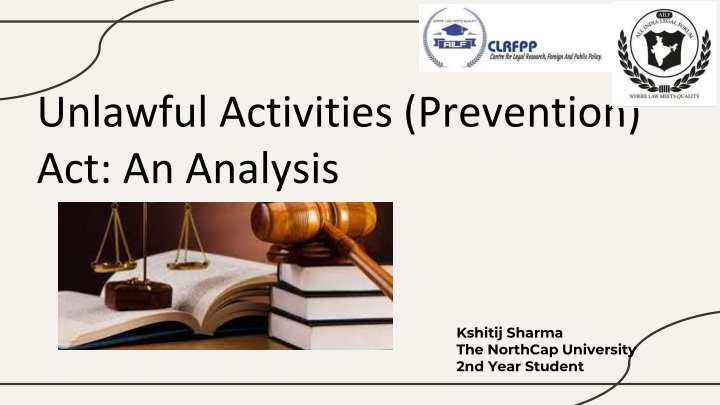 unlawful activities prevention act an analysis