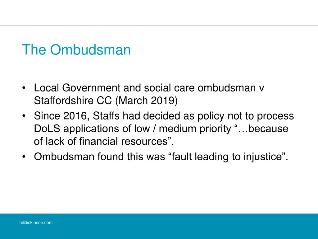 the ombudsman