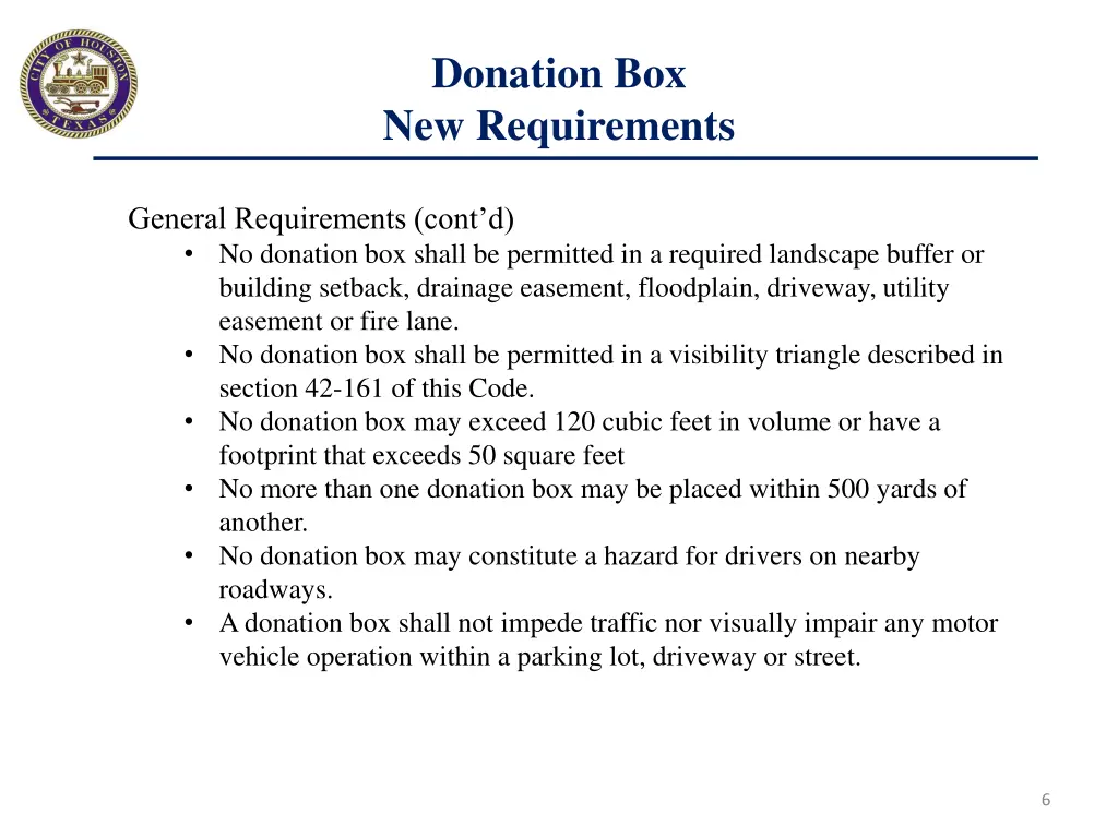 donation box new requirements 1