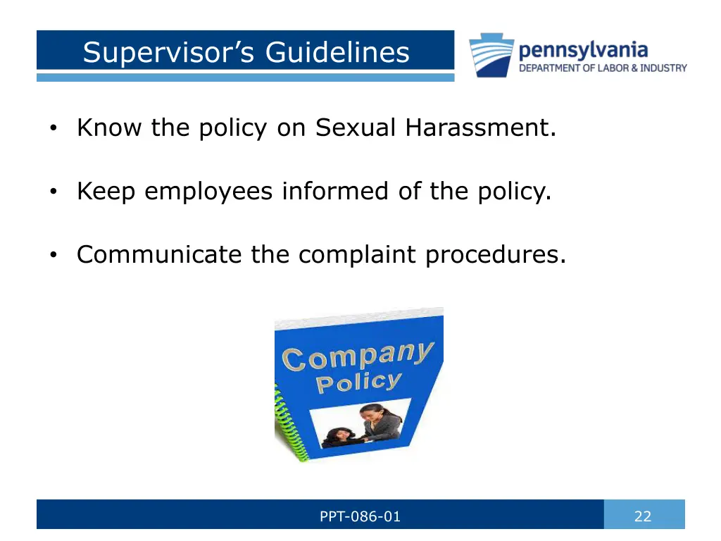 supervisor s guidelines