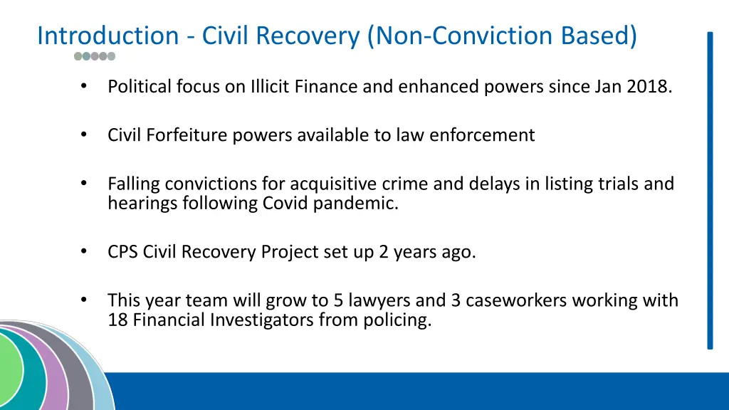 introduction civil recovery non conviction based