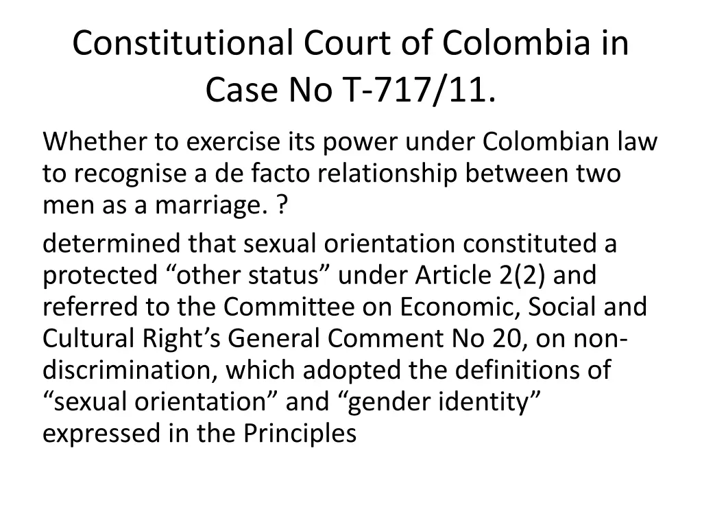 constitutional court of colombia in case