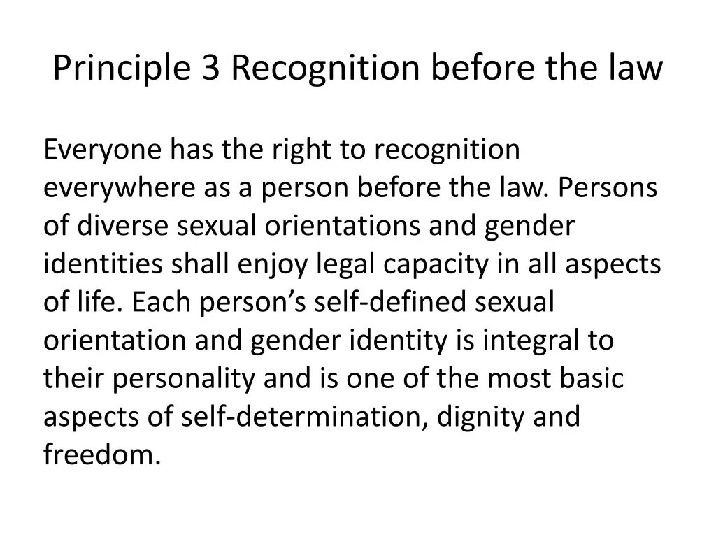 principle 3 recognition before the law