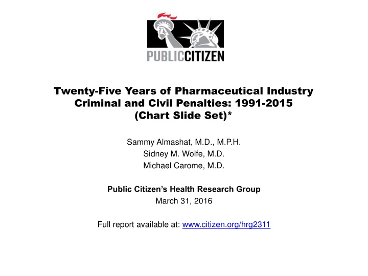 twenty five years of pharmaceutical industry