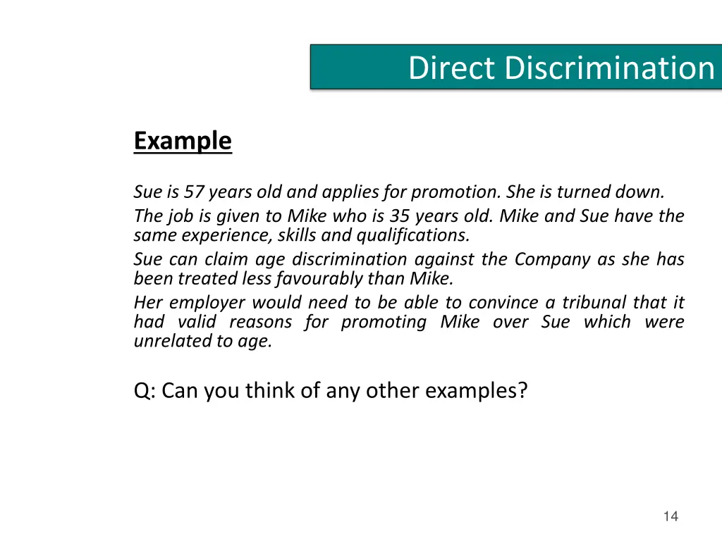 direct discrimination 1