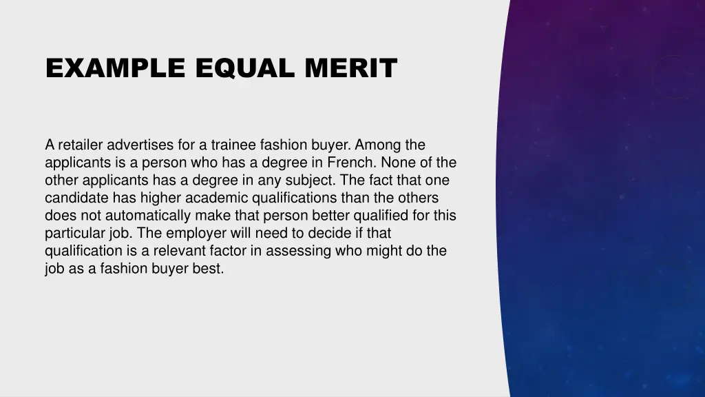 example equal merit 1