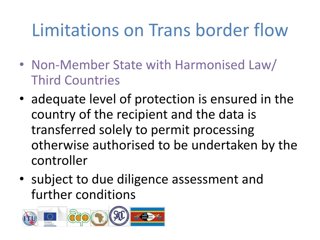 limitations on trans border flow 1