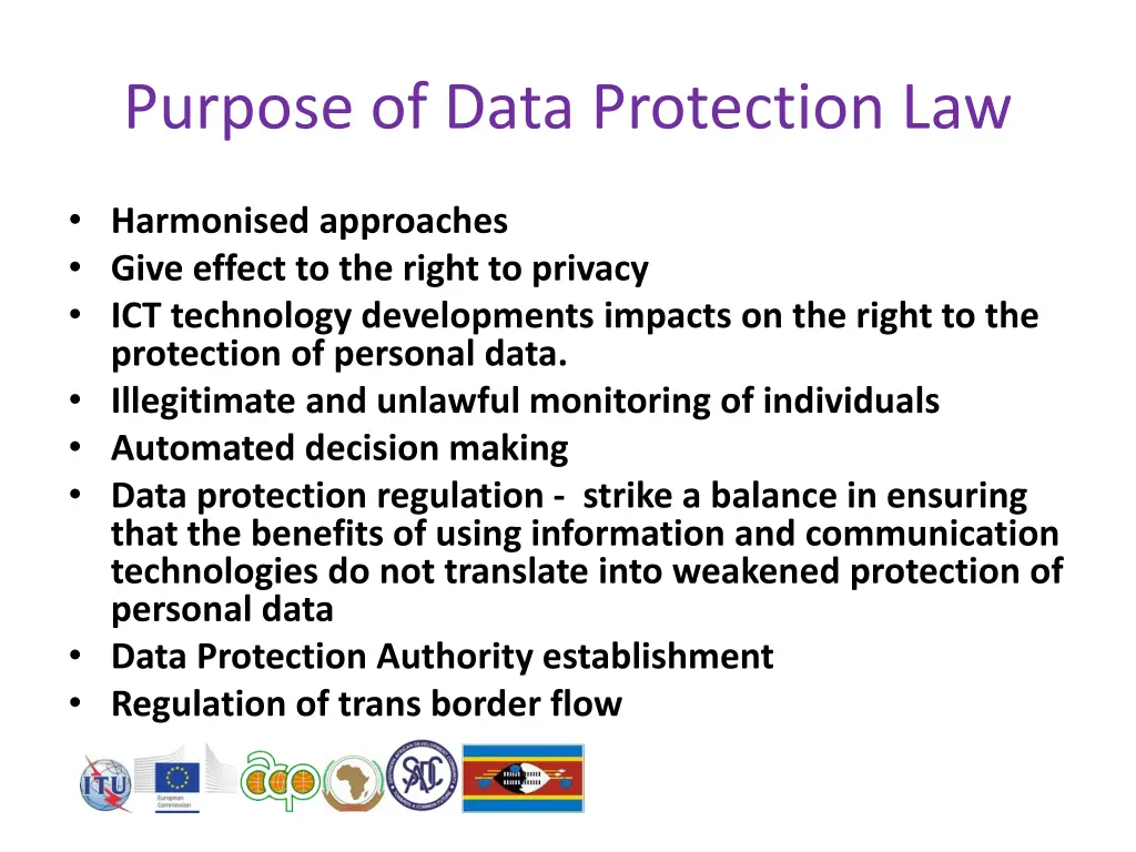 purpose of data protection law