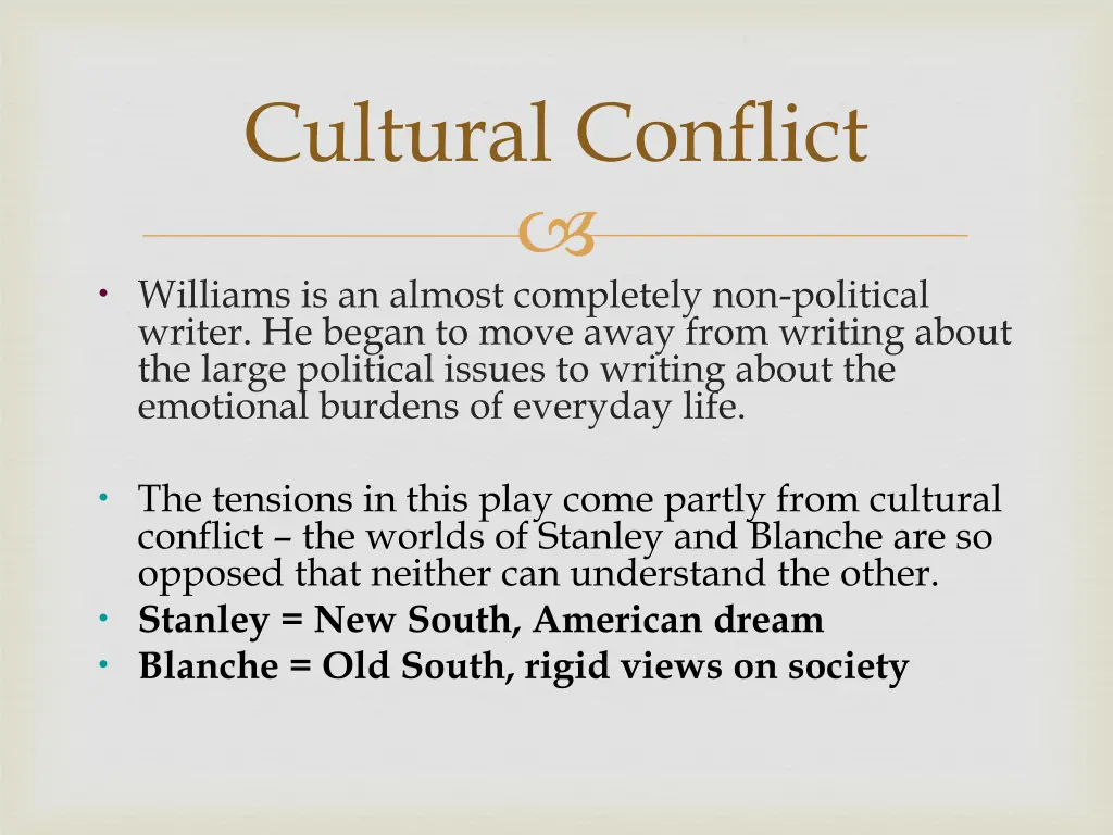 cultural conflict