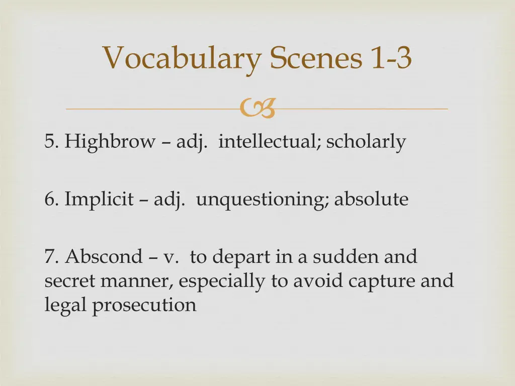 vocabulary scenes 1 3 1