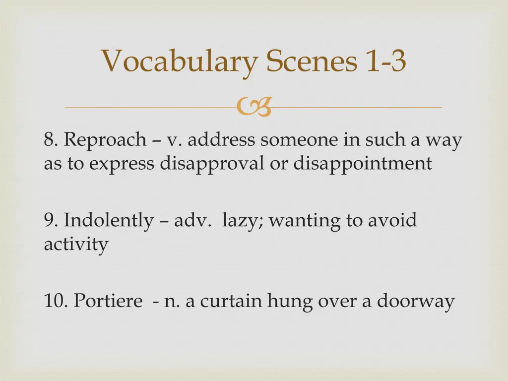 vocabulary scenes 1 3 2