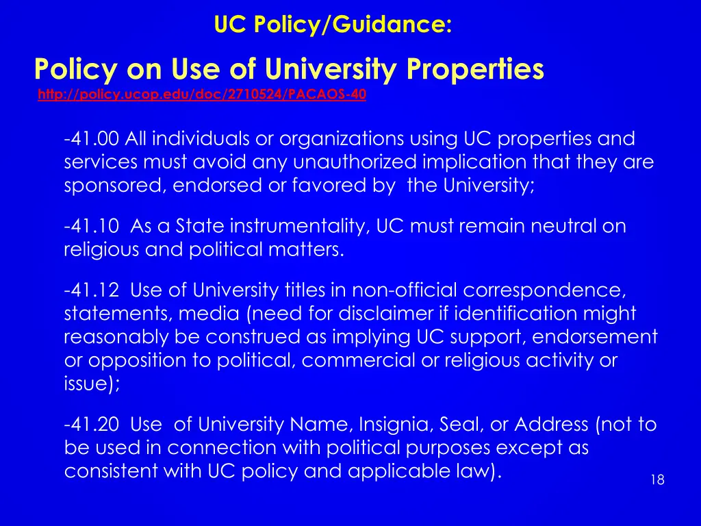 uc policy guidance 2