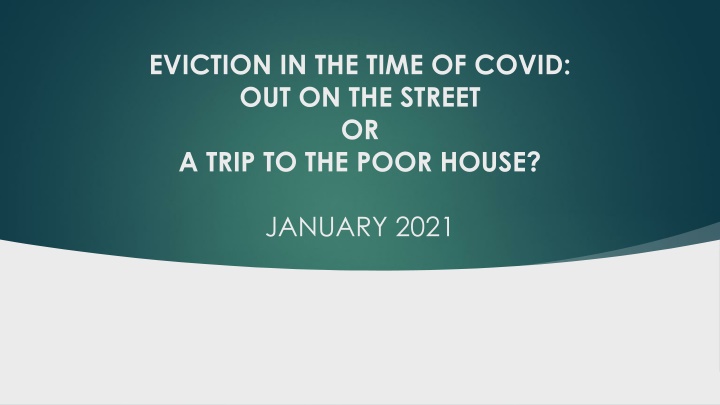 eviction in the time of covid out on the street