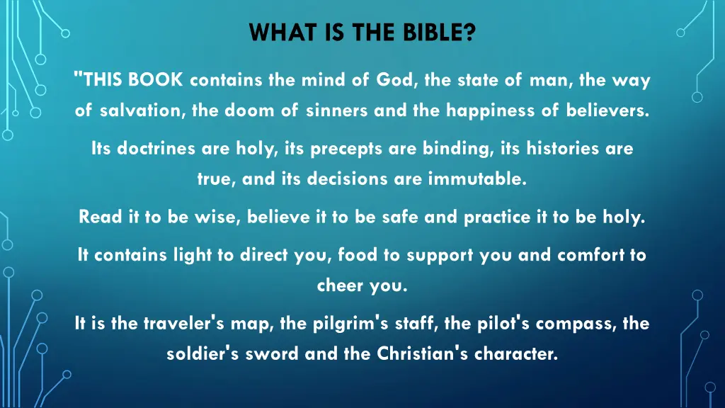 what is the bible