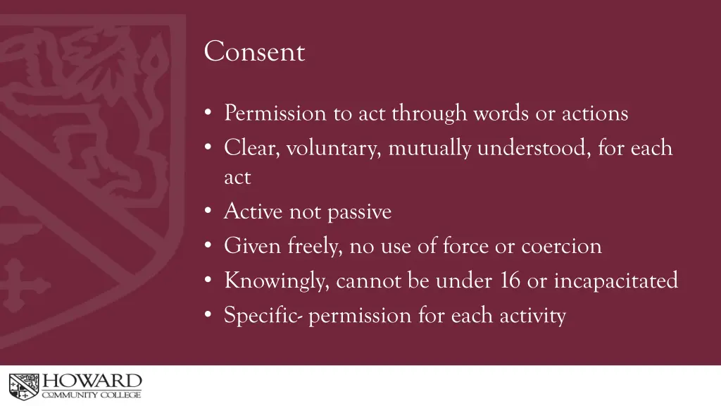 consent