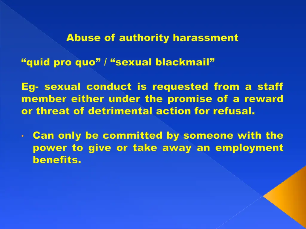 abuse of authority harassment