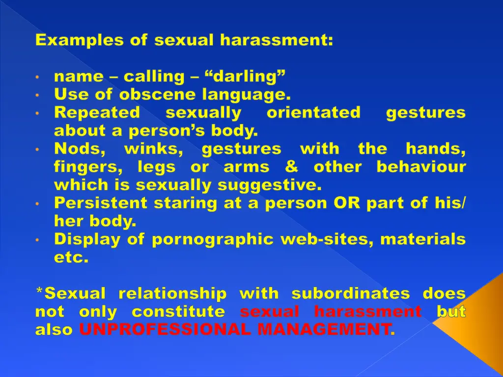 examples of sexual harassment 1