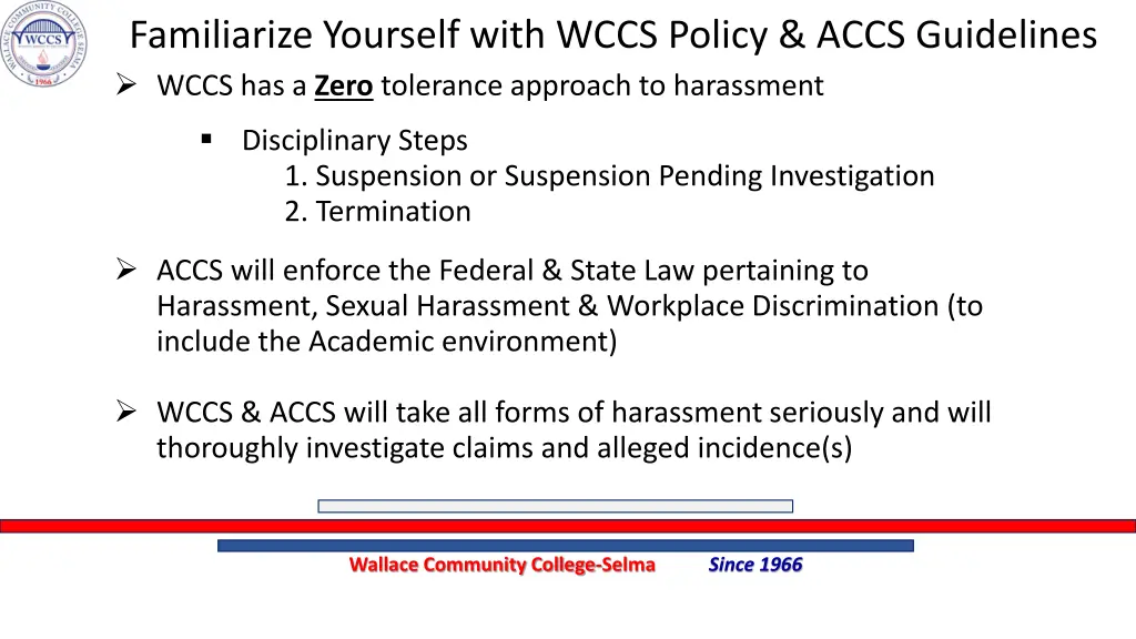 familiarize yourself with wccs policy accs