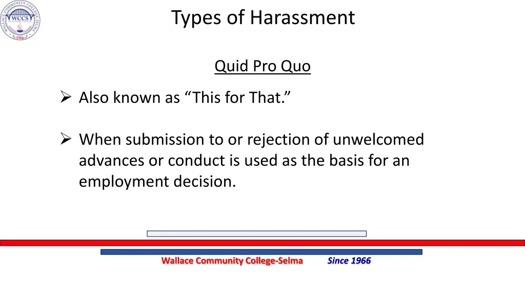 types of harassment 2