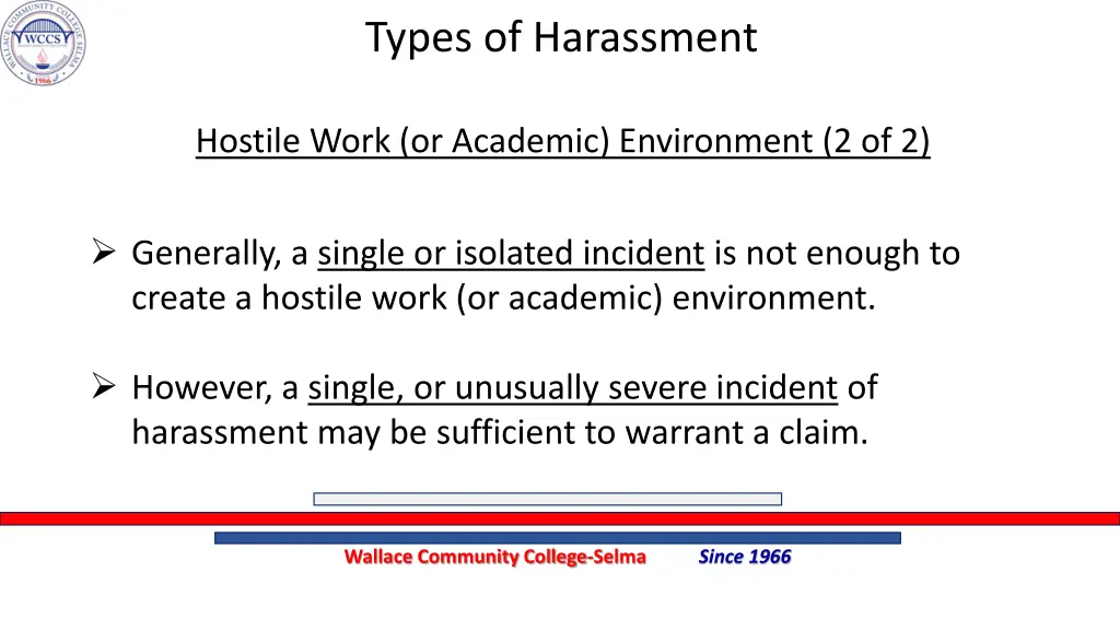 types of harassment 4