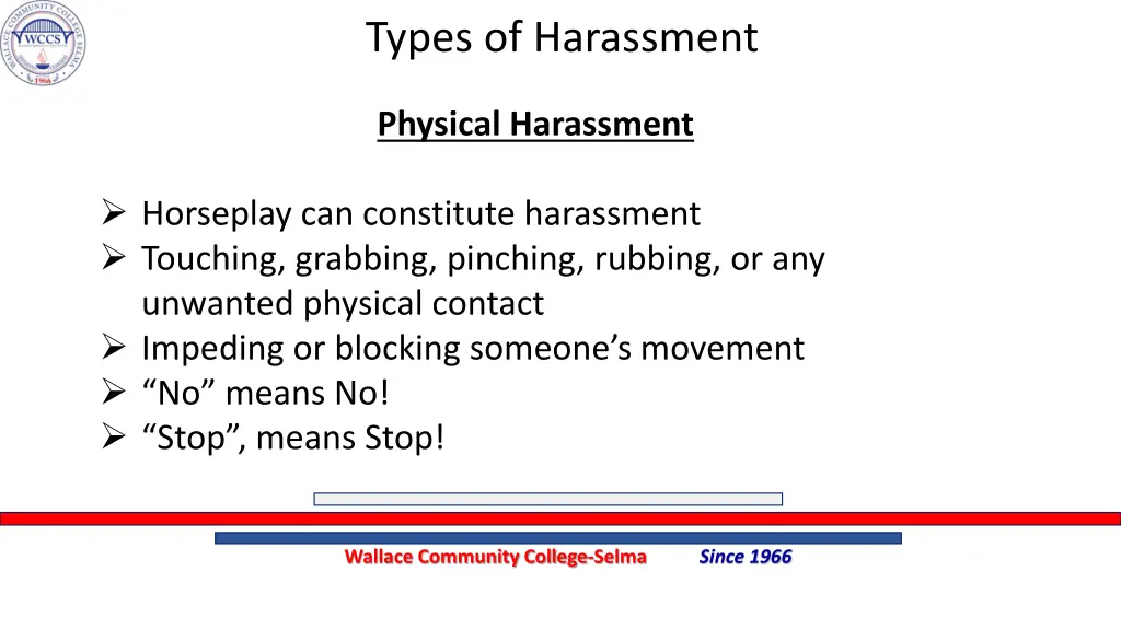 types of harassment 5