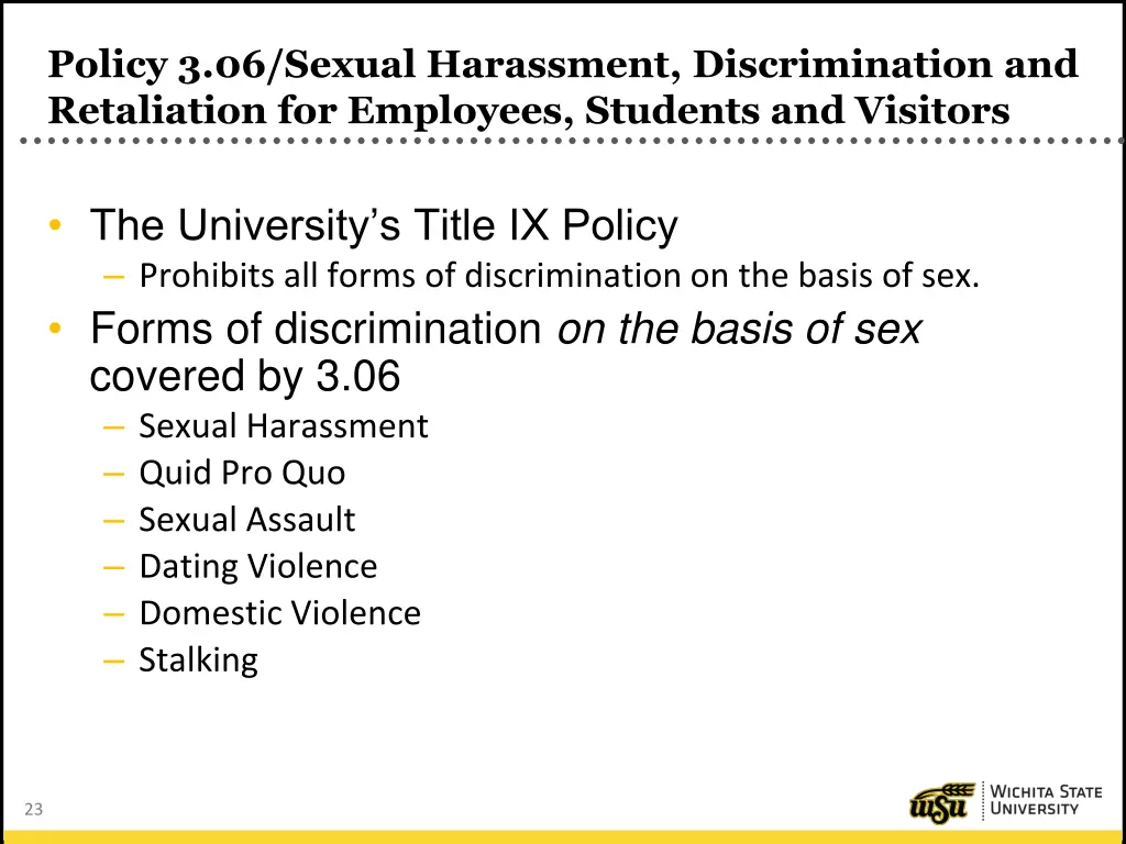 policy 3 06 sexual harassment discrimination