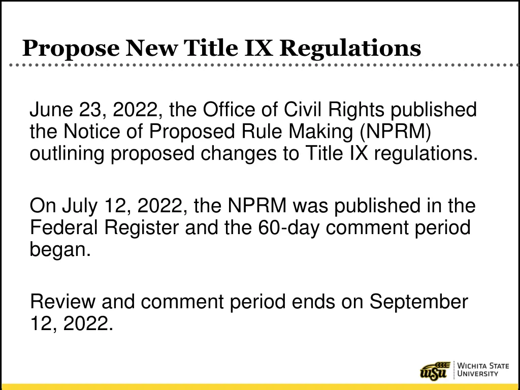 propose new title ix regulations