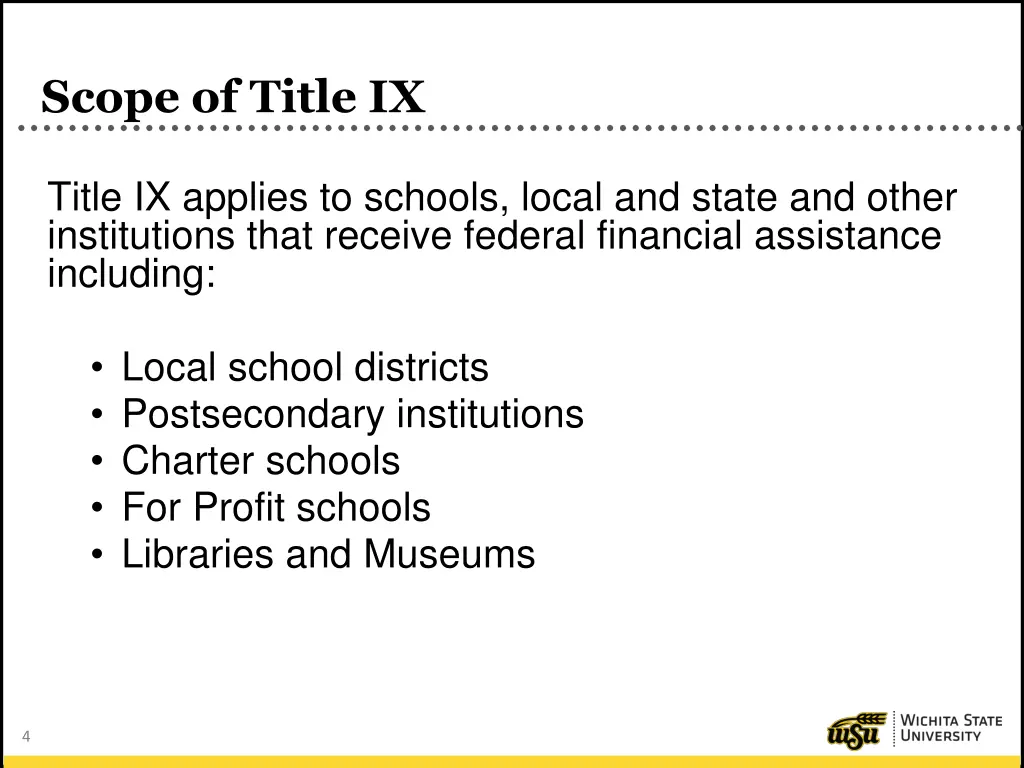 scope of title ix