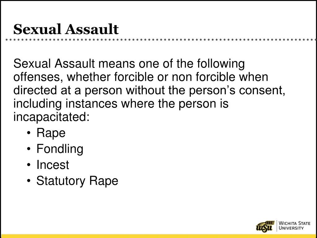 sexual assault