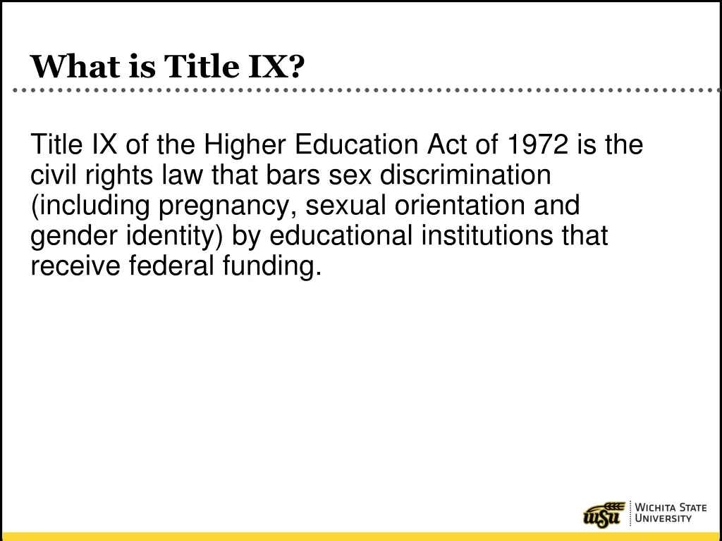 what is title ix