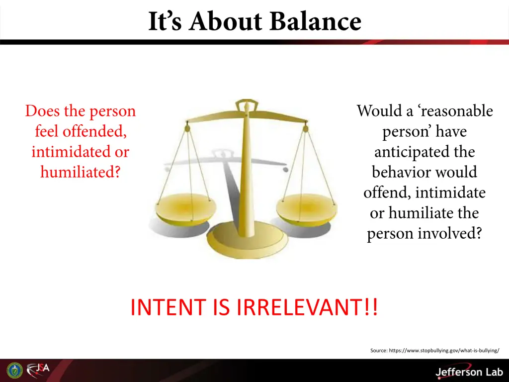 intent is irrelevant