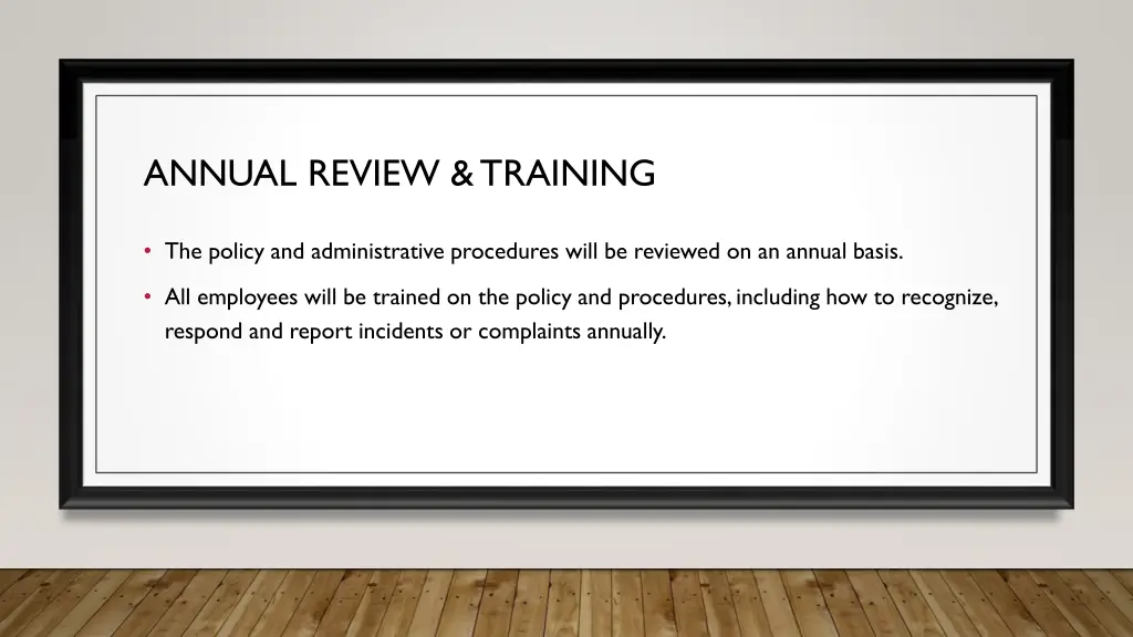 annual review training