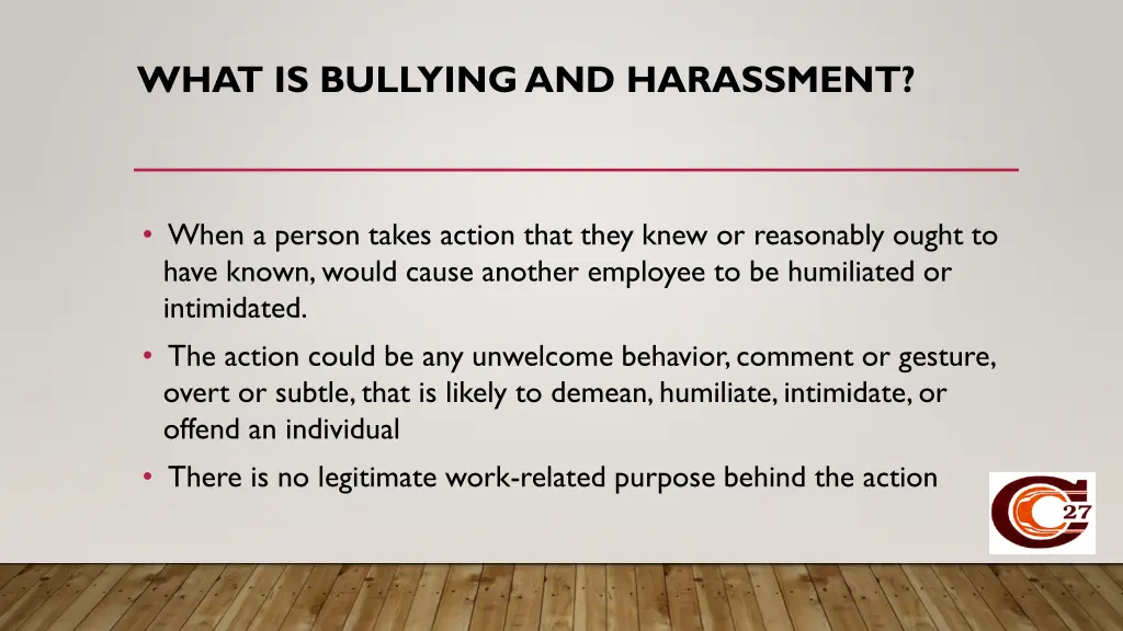 what is bullying and harassment