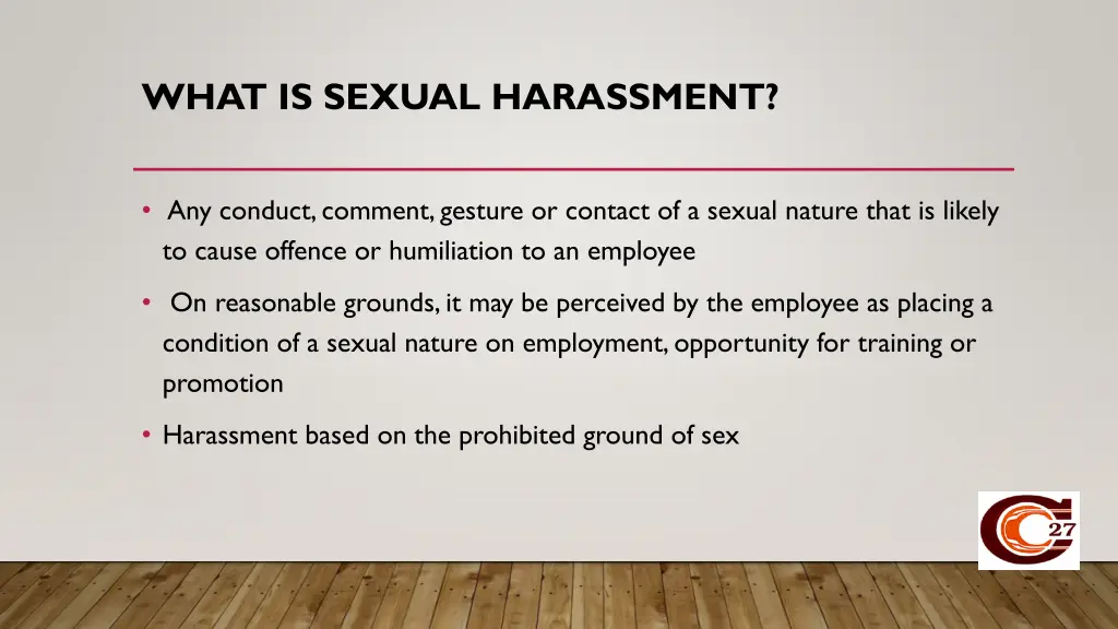 what is sexual harassment