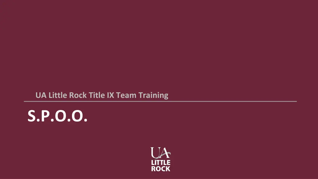 ua little rock title ix team training 1