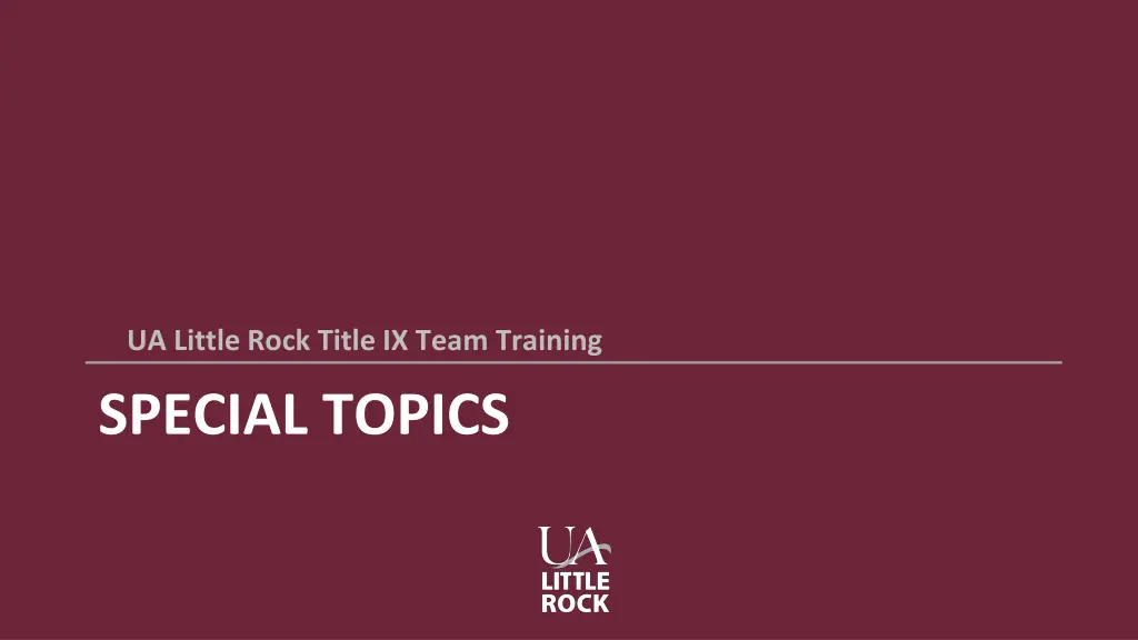 ua little rock title ix team training 3