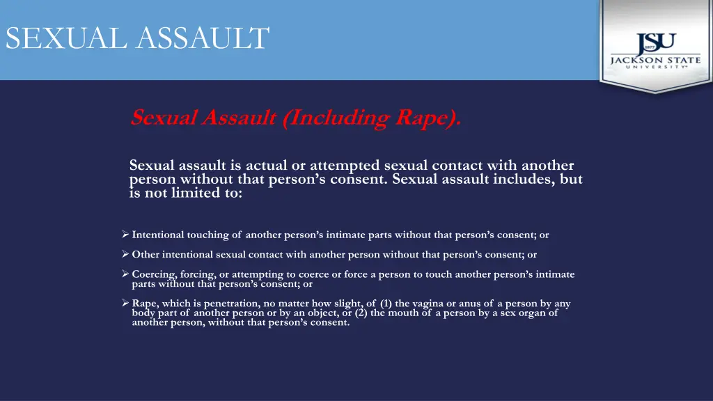 sexual assault