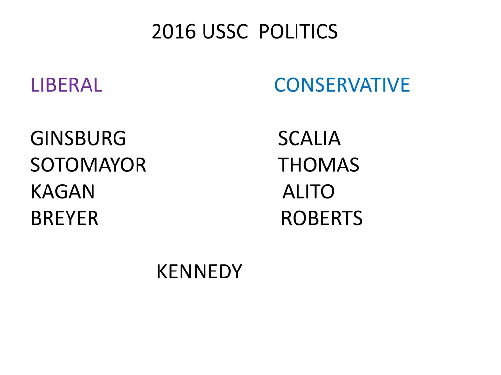 2016 ussc politics