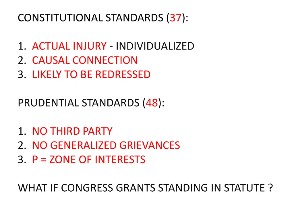 constitutional standards 37