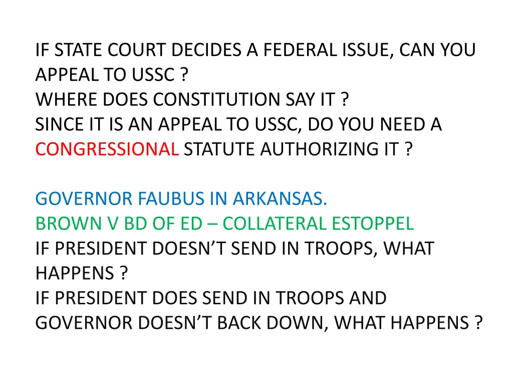 if state court decides a federal issue