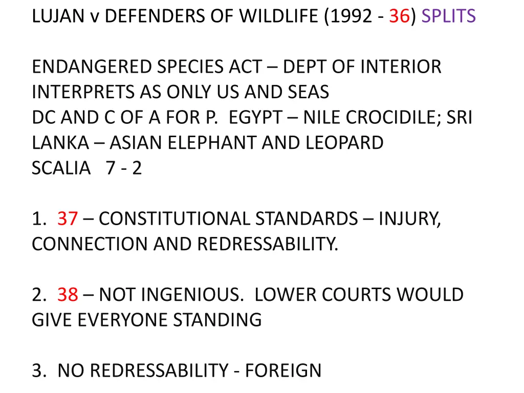 lujan v defenders of wildlife 1992 36 splits