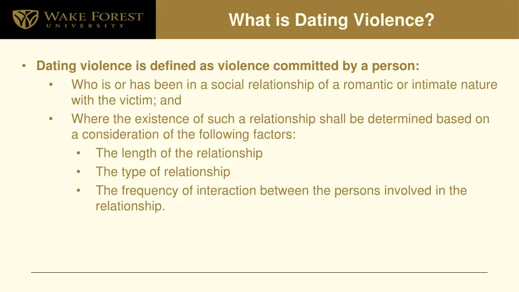 what is dating violence