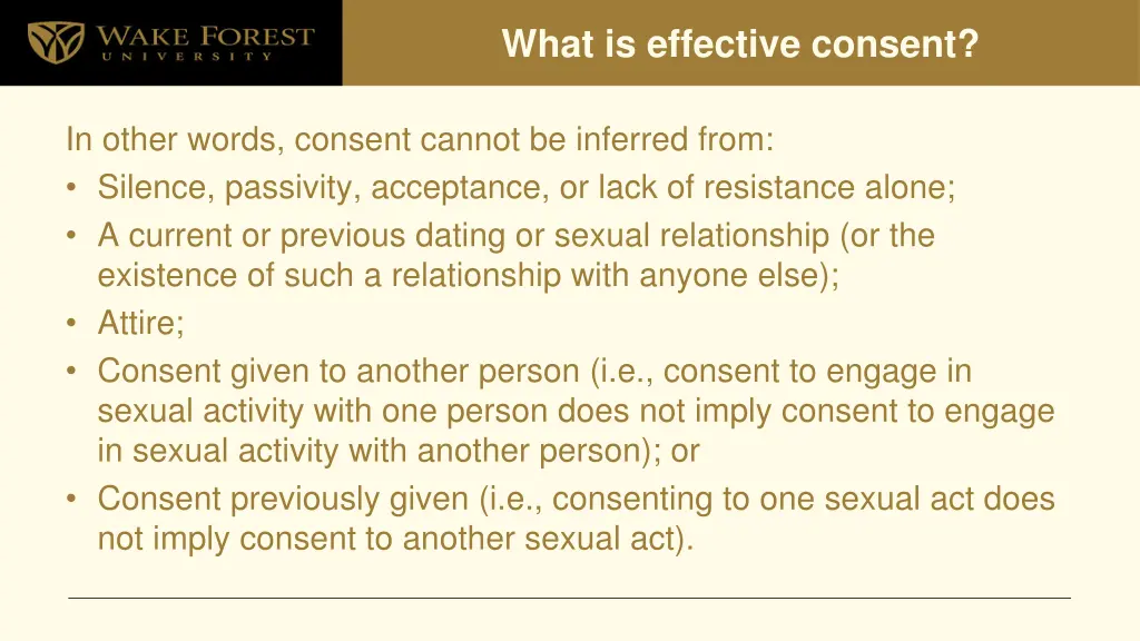 what is effective consent 1